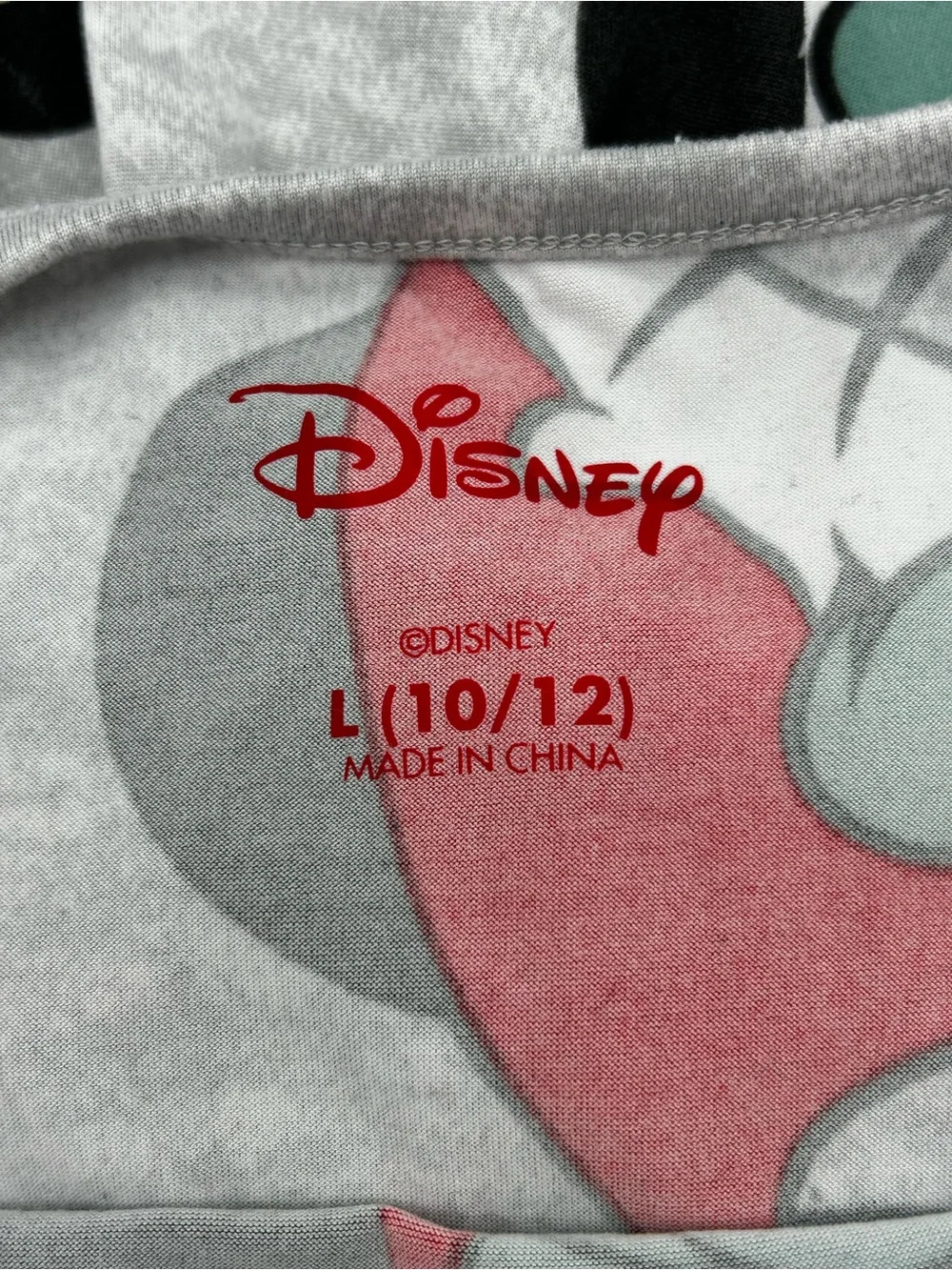 Disney Kids Gray Red Black Minnie Mouse Casual Dress Large (10/12)